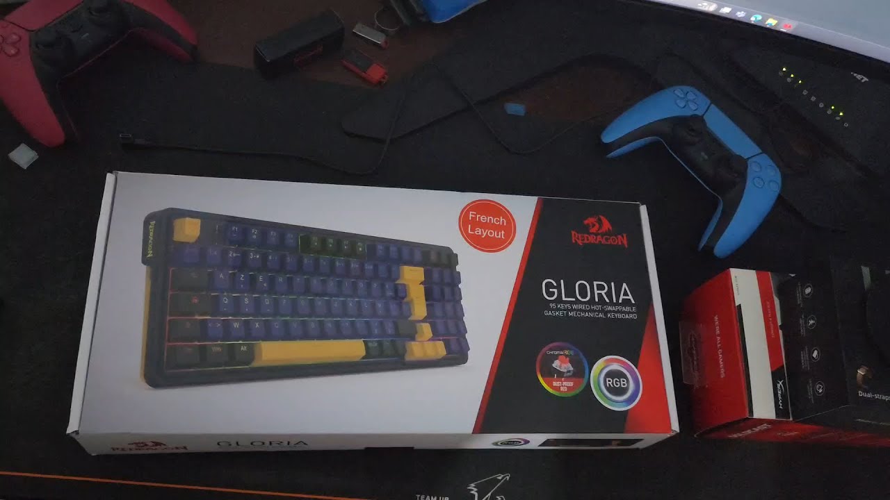 REDRAGON k664 GLORIA UNBOXING + ASMR TYPING