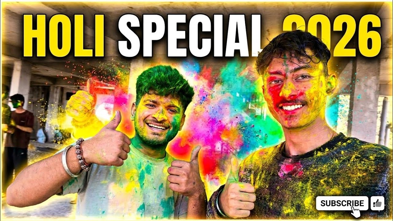 Holi vlog 2026 #fun #chill #friends #love #like comment share 