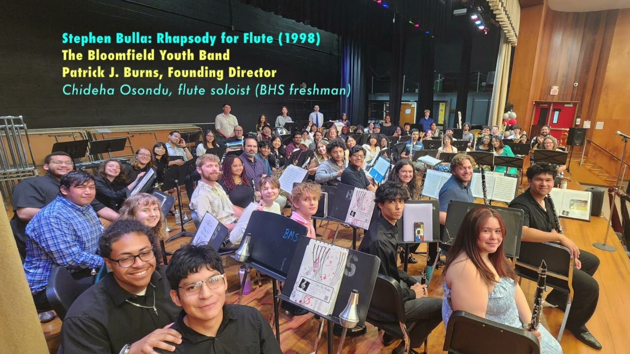 RHAPSODY FOR FLUTE (S. Bulla). Bloomfield Youth Band - Patrick Burns. CHIDEHA OSONDU, flute soloist