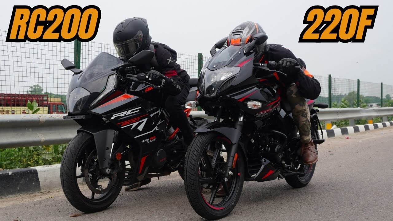 2024 Pulsar 220F vs RC200 Drag Race