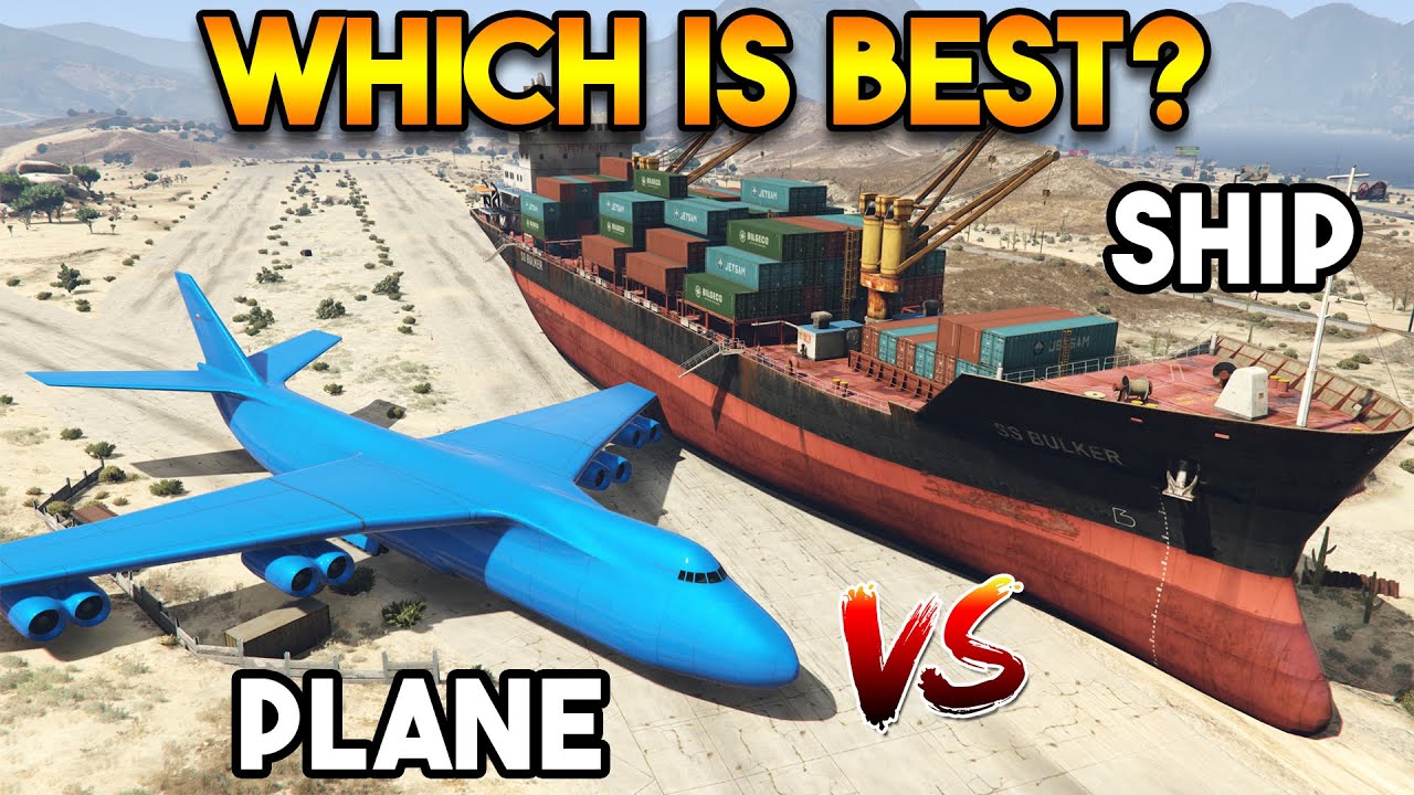 GTA 5 ONLINE : CARGO PLANE VS CARGO SHIP (WHICH IS BEST?)