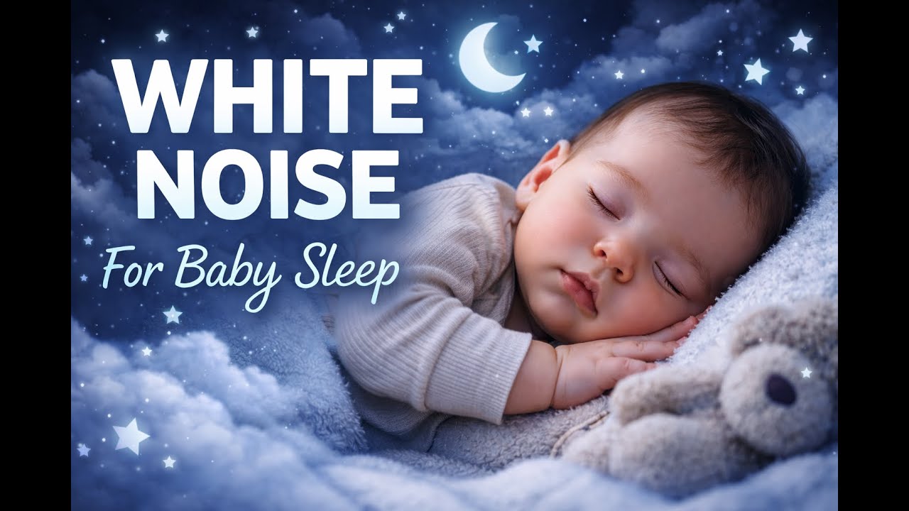 White Noise for Baby Sleep | 3 Hours | Deep Sleep, Calm & Relaxing