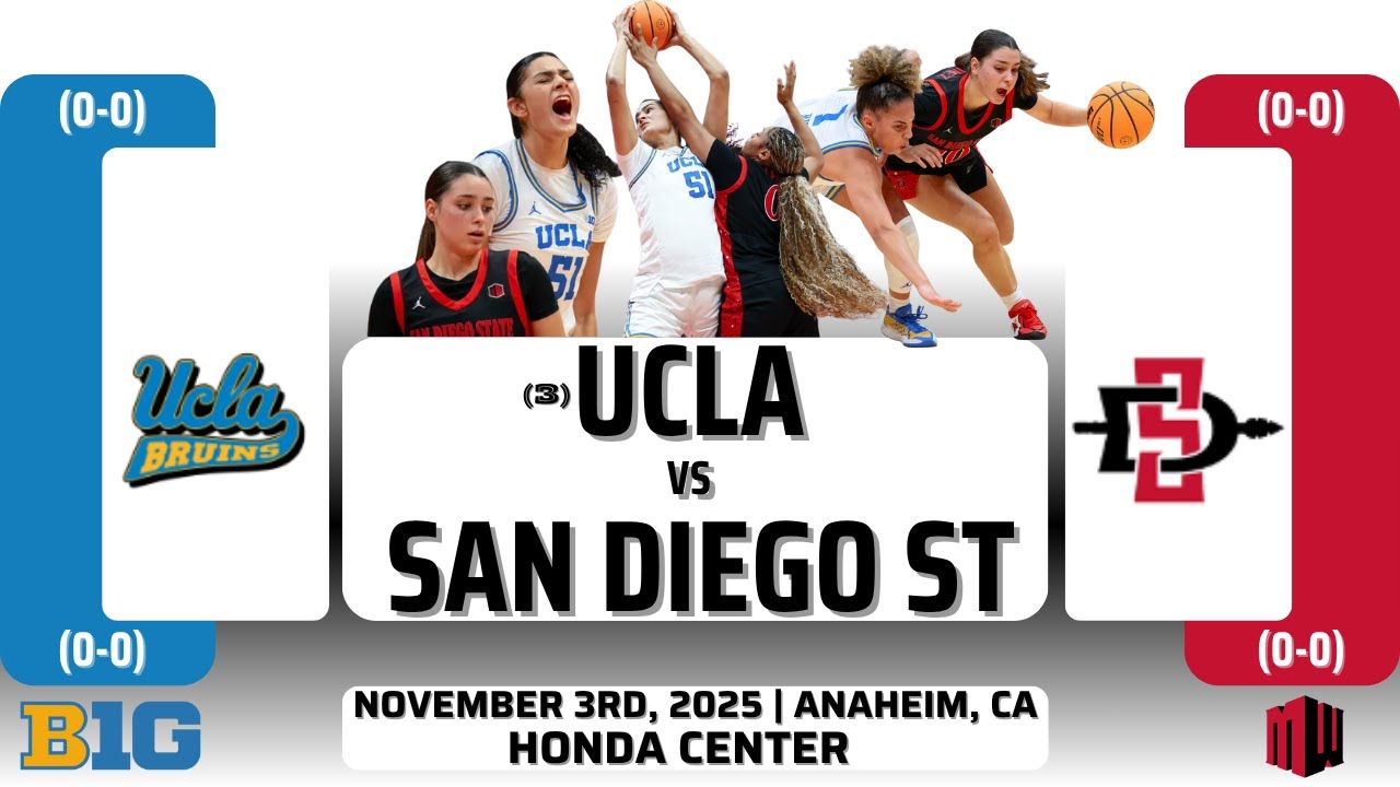 № 3 UCLA против San Diego State | Orange County Hoops Classic 2025 | 11.3.25