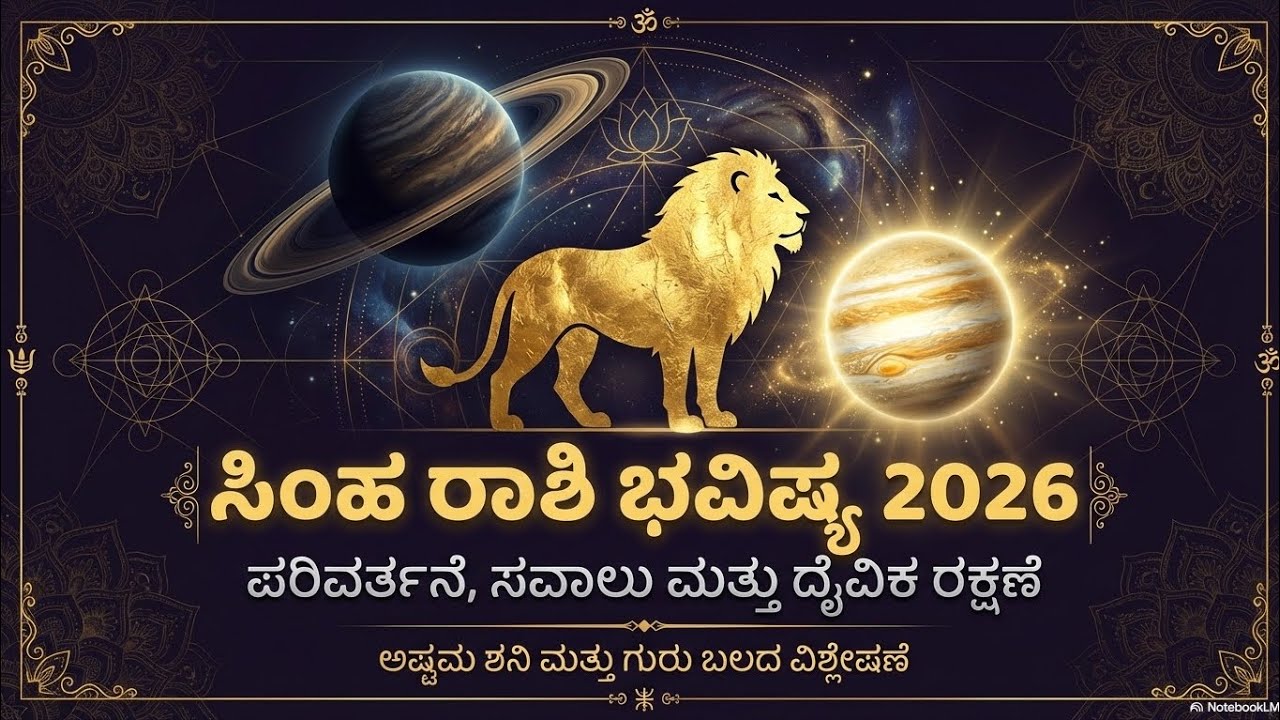ಸಿಂಹ ರಾಶಿ 2026 ಭವಿಷ್ಯ | ನಕ್ಷತ್ರ ಸಹಿತ | ಉದ್ಯೋಗ, ಹಣ, ಪ್ರೀತಿ & ಆರೋಗ್ಯ