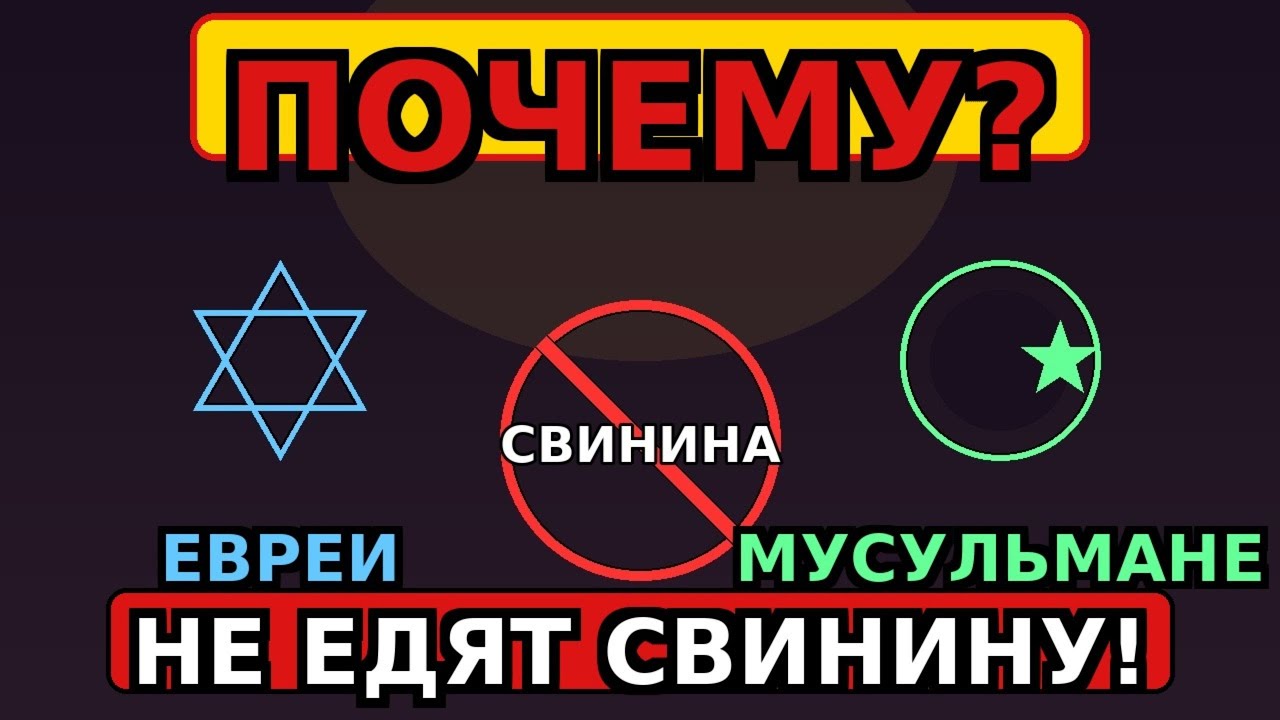 Почему евреи и мусульмане не едят свинину, а христиане едят? Разгадка тайны.