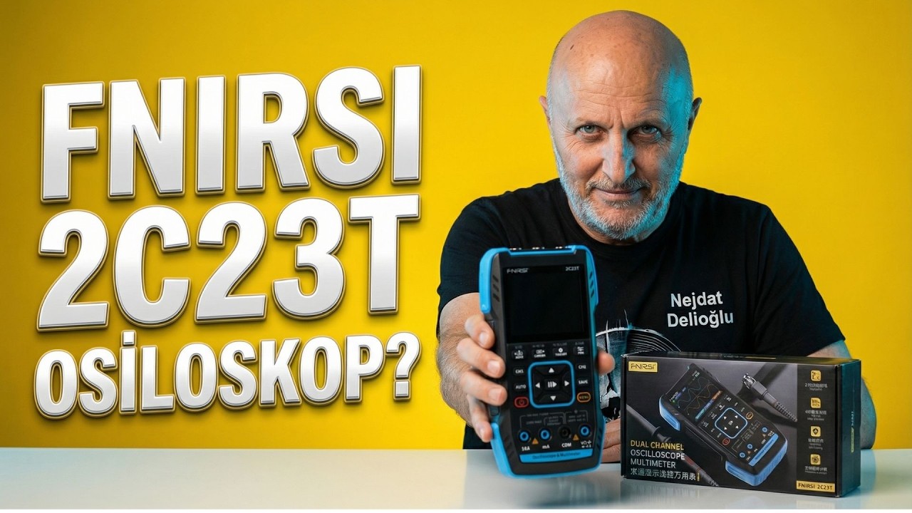 Atölyenizde Olması Gereken Cihaz | FNIRSI 2C23T Dijital Osiloskop Multimetre İnceleme | #işbirliği