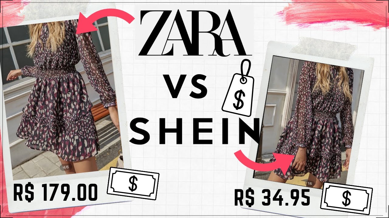 SHEIN VS ZARA HAUL | Encontrei as mesmas roupas na ZARA e na SHEIN