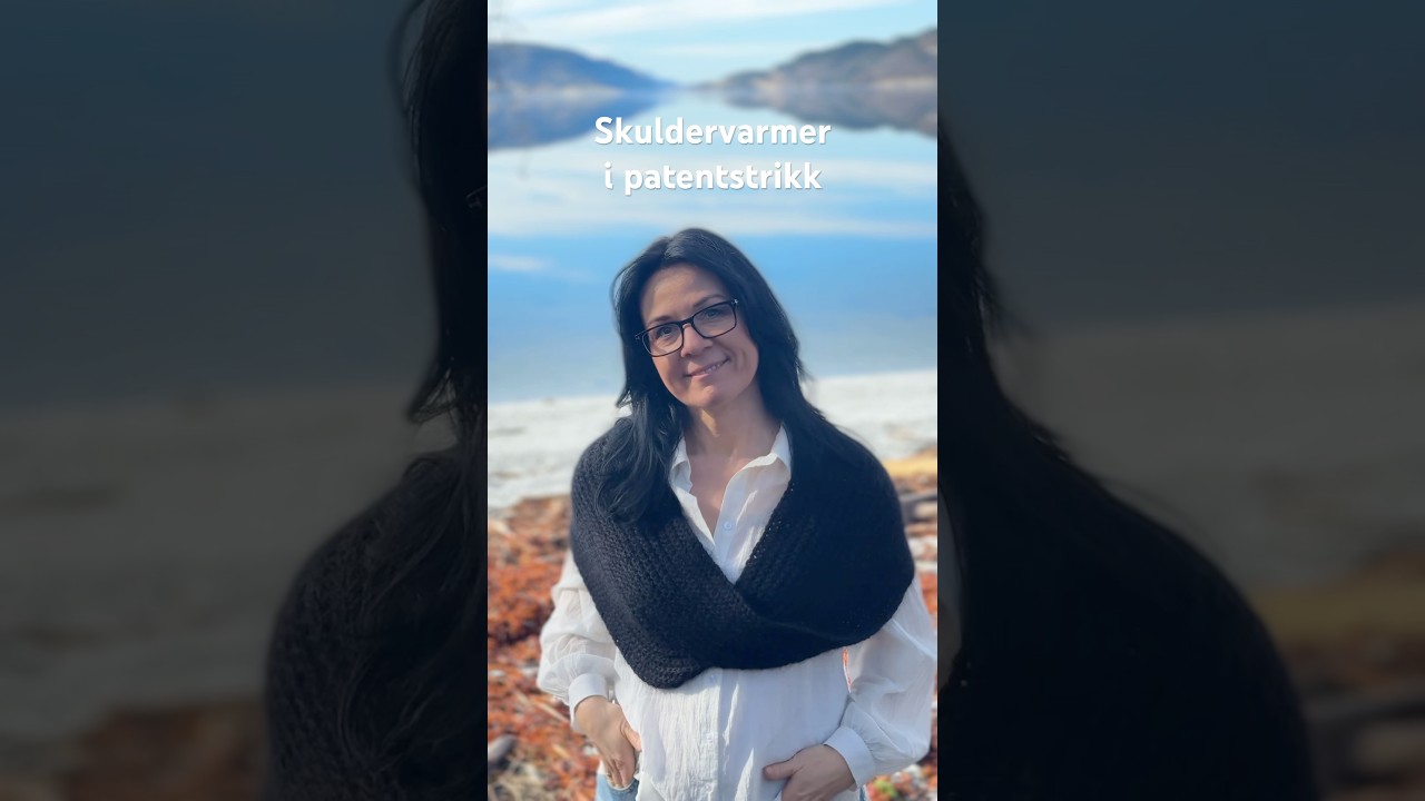 Skuldervarmer i patentstrikk ✨ oppskriften finner du p&aring; martehelgetun.no og p&aring; Ravelry
