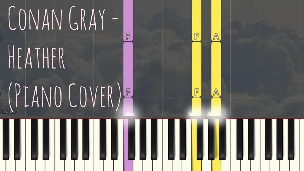 Conan Gray - Heather | Piano Pop Song Tutorial