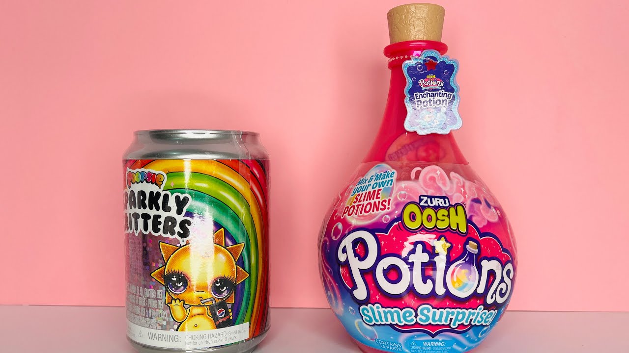 ASMR Oosh Slime Surprise and POopsie Surprise Sparkly Critters Slime Blind Bags|Toy Review#unboxing