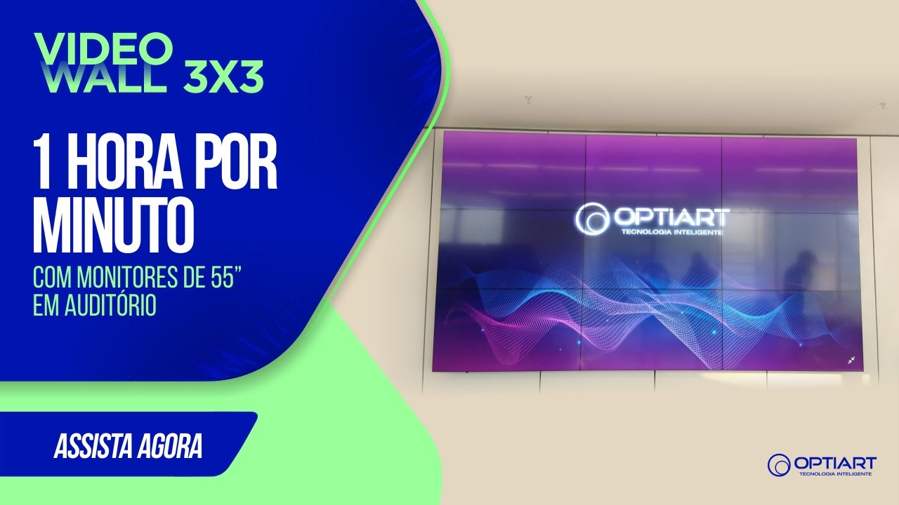 TimeLapse VideoWall 3x3 Monitores de 55