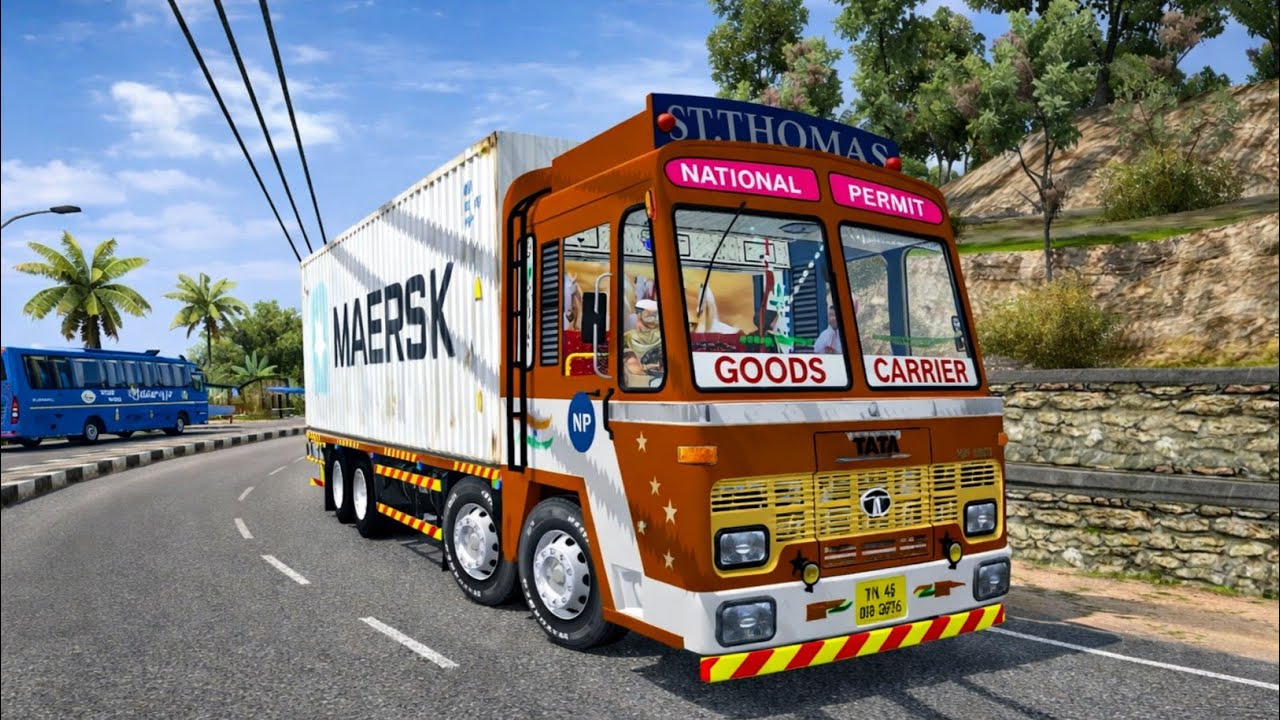 🔥 Butter Loaded TATA NP 12 Chakka 🚛 | Indian Truck Driving 🛣️ | BUSSID