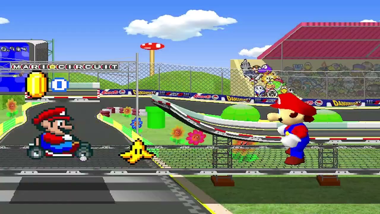 NICK54222 MUGEN: Super Mario Kart VS Super Mario 64 B