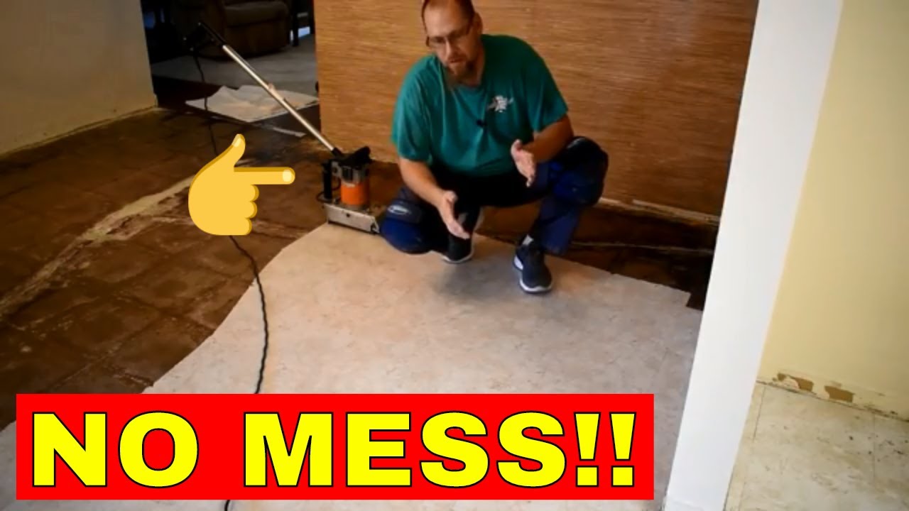 REMOVING PEEL AND STICK FLOORING
