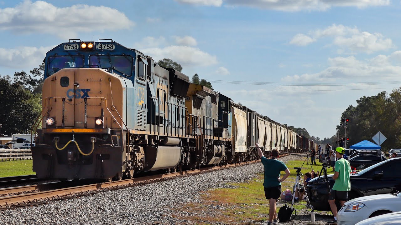{4K} Folkston Winter Watch 2022 Featuring CSX Flared MACs and KCS/CP Foreign Power! (12/3/2022)