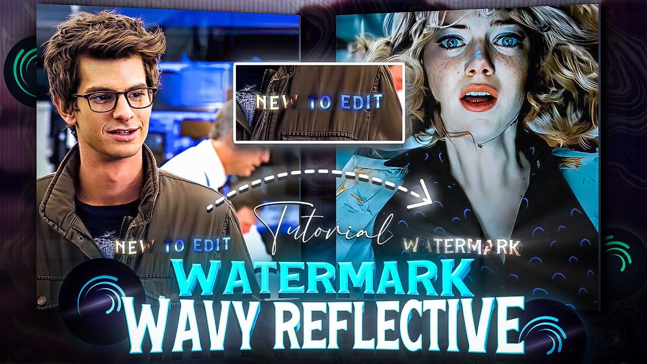 Wavy + Reflective Watermark on Alight motion (+preset)