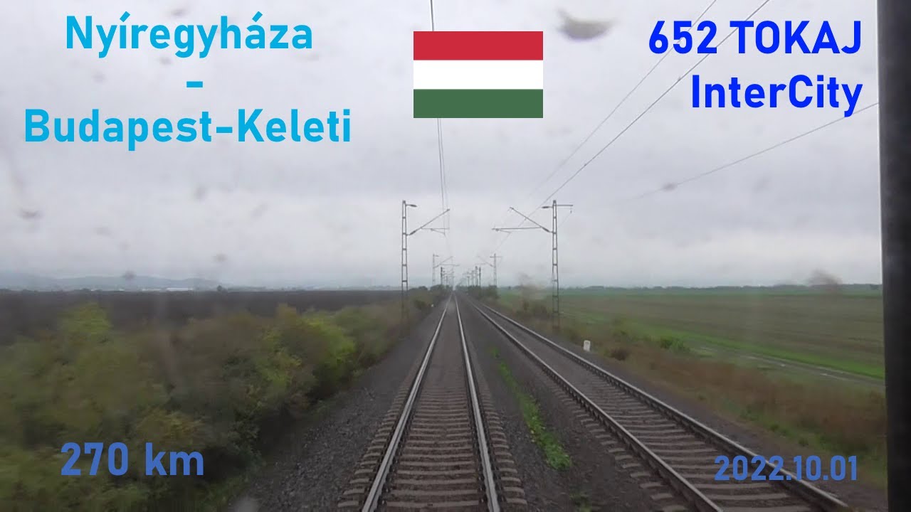Route Nyíregyháza-Miskolc-Füzesabony-Budapest.Keleti, 652 TOKAJ IC (BudapestNyugati-BudapestKeleti)