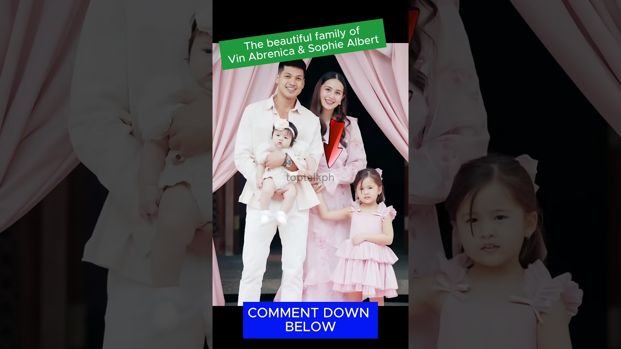 The beautiful family of Vin Abrenica & Sophie Albert   #viralvideo #news