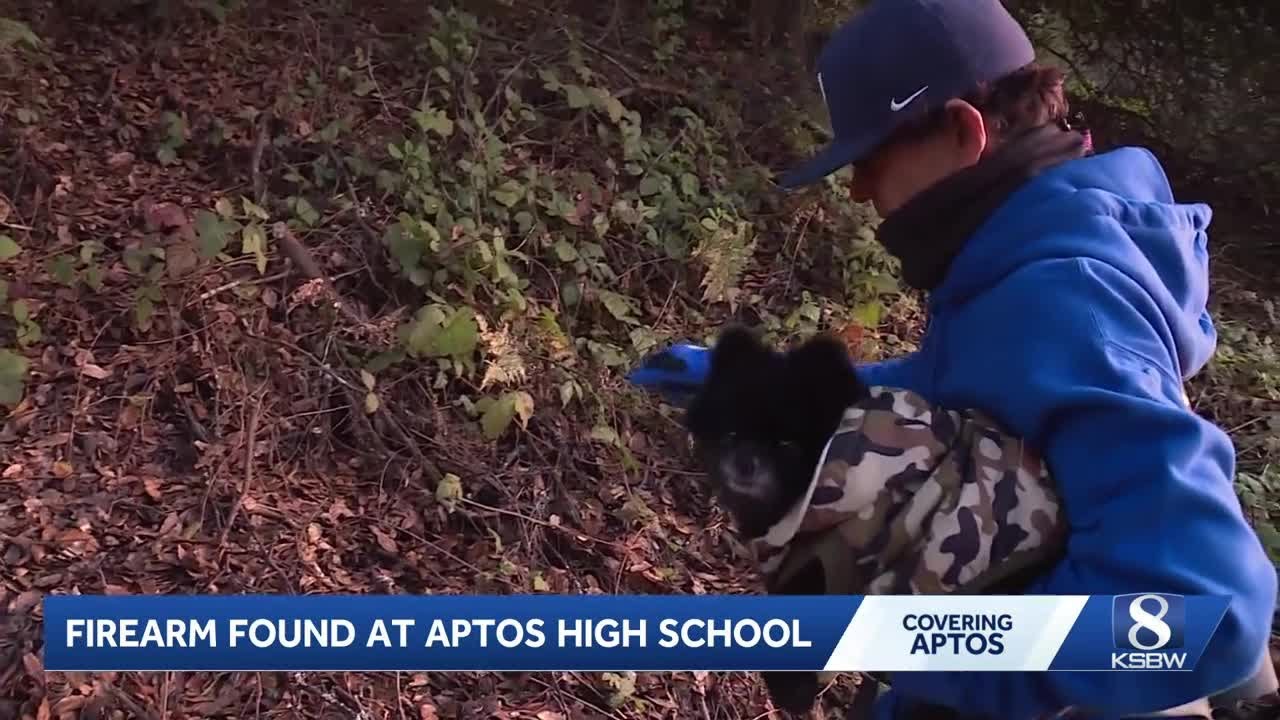 ‘Hero’ dog finds backpack with gun and ammo near Aptos High School
