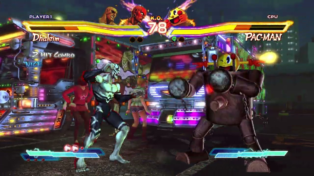Sagat y Dhalsin - Street Fighter X Tekken - GAMEPLAY