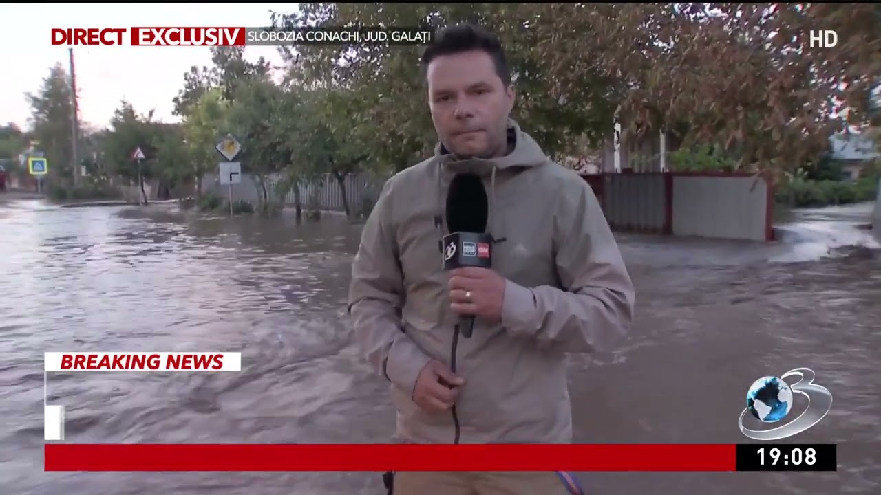 Inundațiile au lovit din nou o localitate din Galați