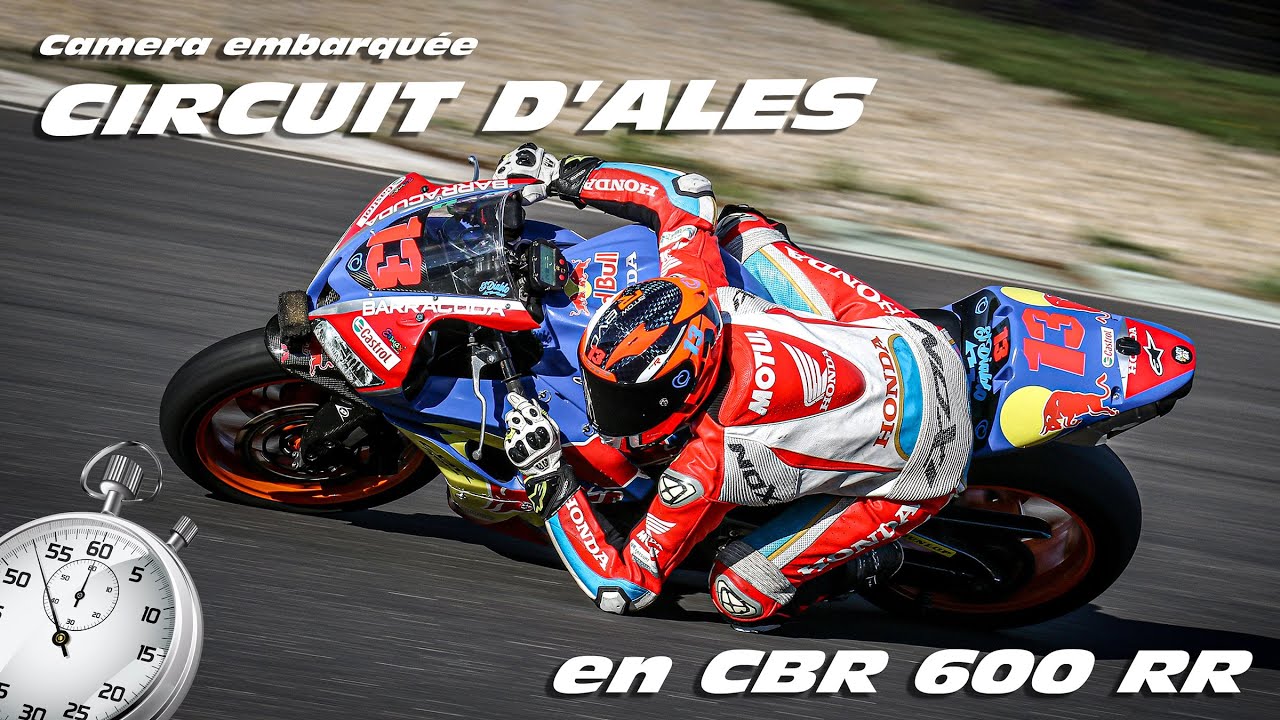Vidéo embarquée au circuit d'Alès en CBR 600 RR avec Kévin