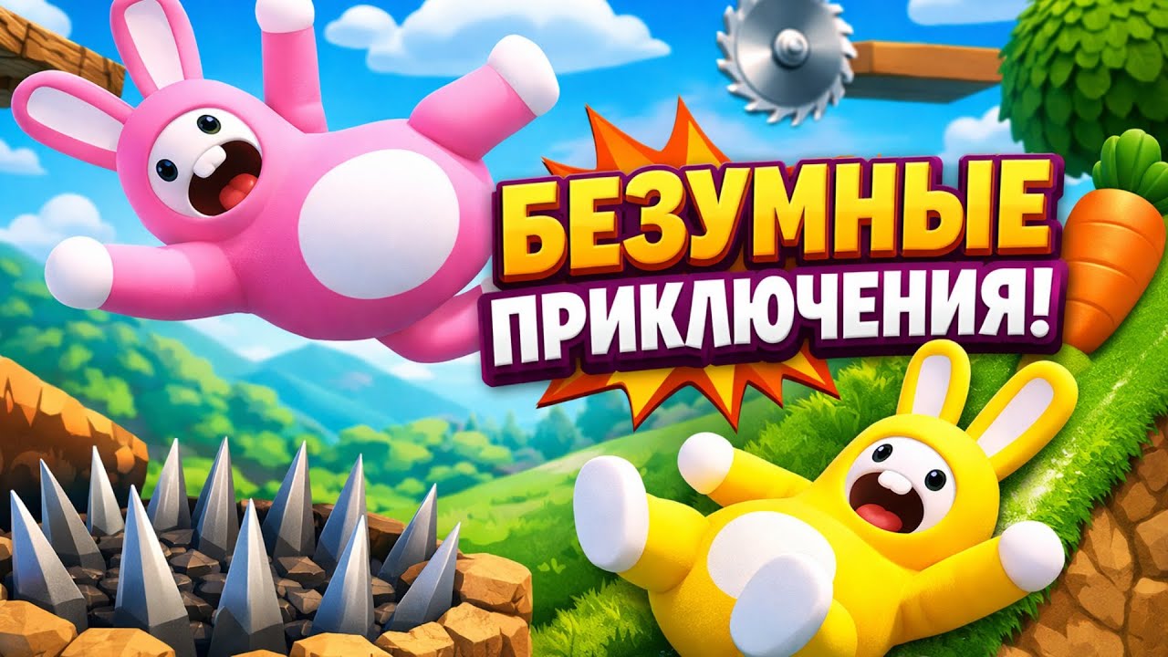 Super bunny man — смешные моменты и безумная физика | прямой эфир