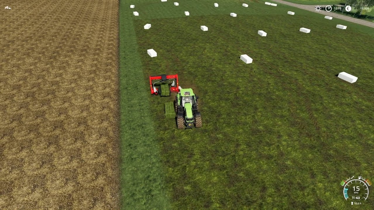 FS19 Timelapse #18 - Uncountable amounts of silage bales!
