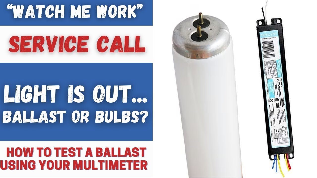 Fluorescent Light is Out - Ballast or Bulbs / How to Test #maintenance #electrical  #watchmework