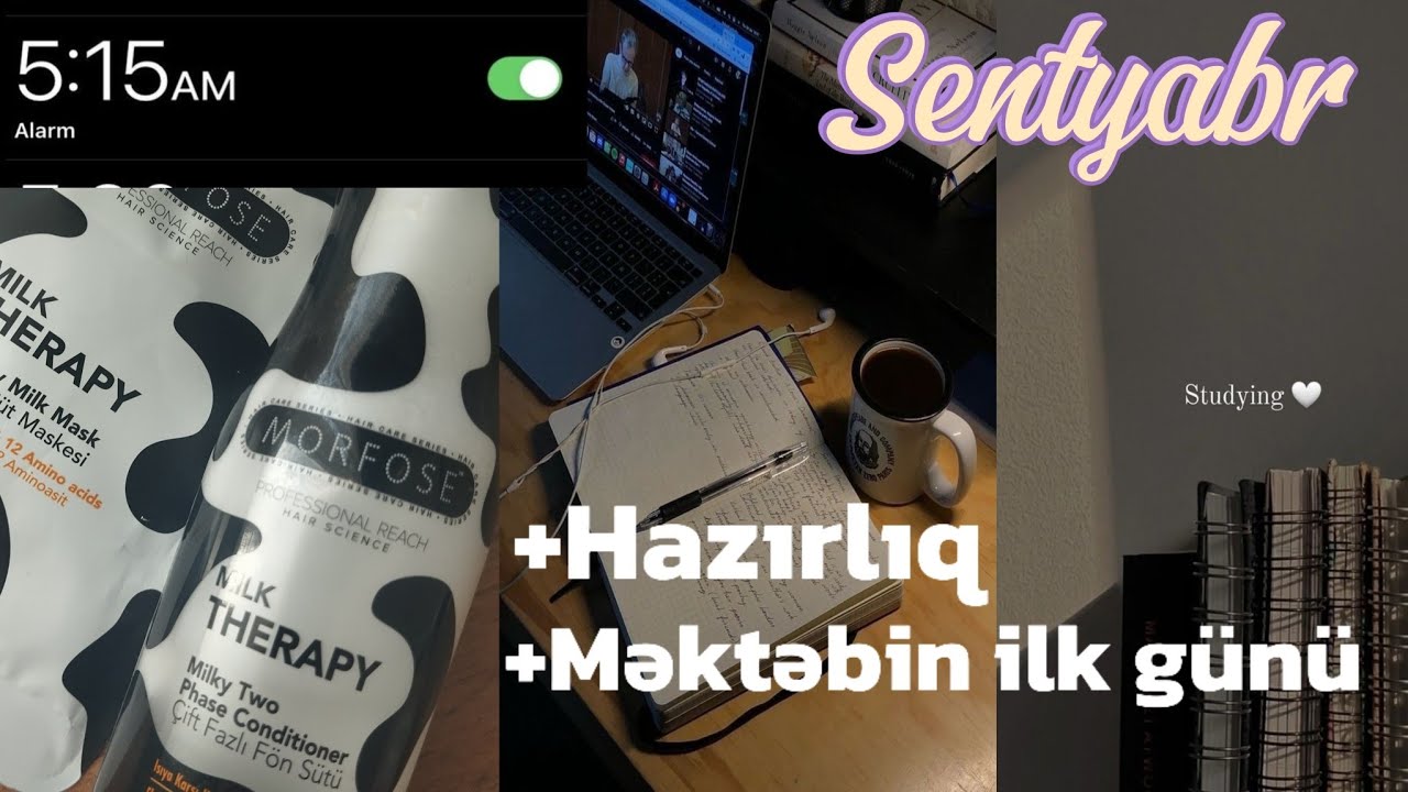 Məktəbin ilk günü📝 / Dərs rutinim 📚/ Vlog / Mənimlə bir neçə gün⏱️