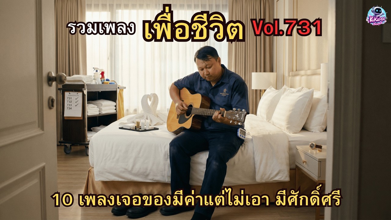 รวมเพลงเพื่อชีวิต Vol.731 🏨 ทำห้องโรงแรม | 10 เพลงสิบห้าห้องต่อวัน สามสิบนาทีต่อห้อง (20