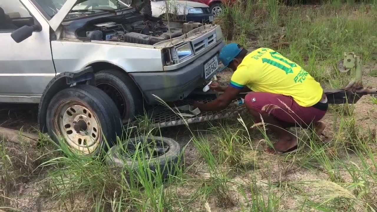 Resgate do carro uno mille de leilão