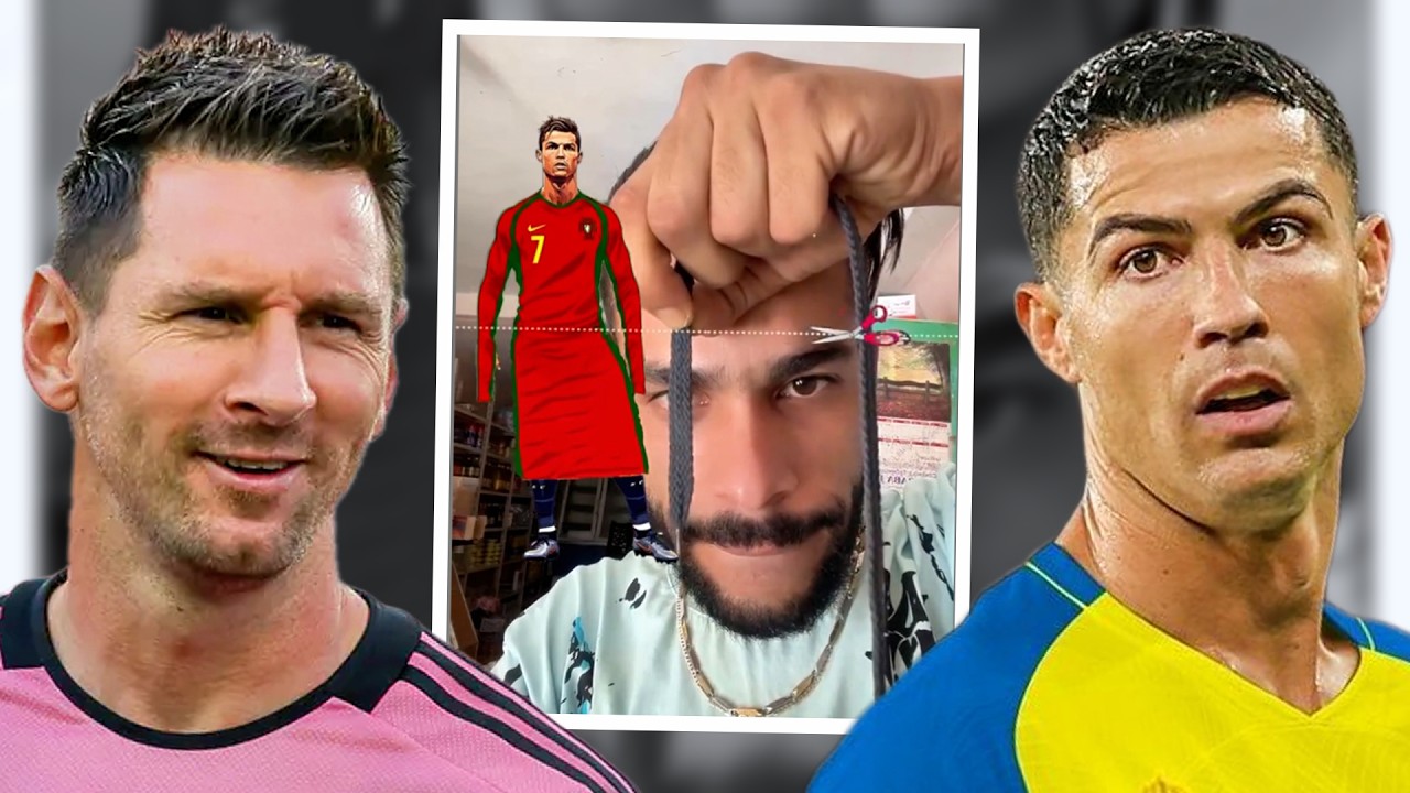 كريستيانو وميسي يشاهدون فيديوهات تيك توك وانستغرام الشاطحه #41