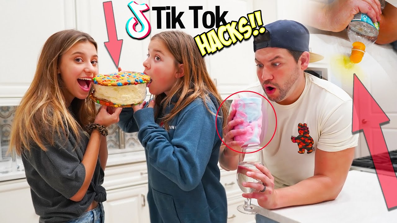 YouTubers TRY VIRAL TIK TOK FOOD HACKS!!