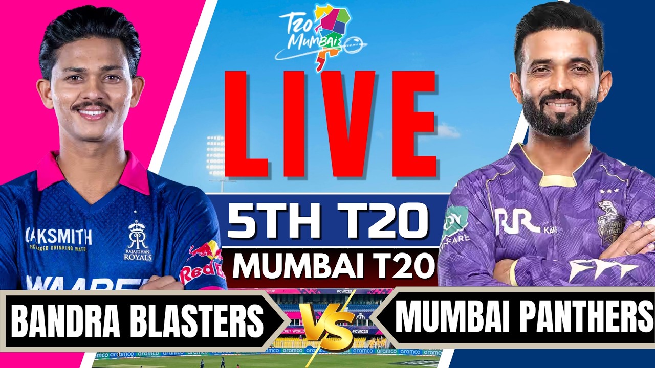 Mumbai T20 Live- Bandra Blasters vs North Mumbai Panthers | Mumbai T20 2026 | Mumbai T20 League Live