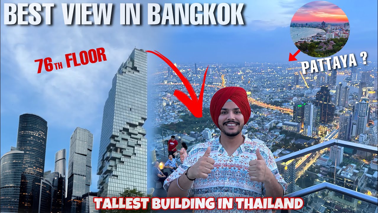 Thailand Highest Glass Walk Tower 😱 Best View in Bangkok | Mahankhon Bangkok Vlog
