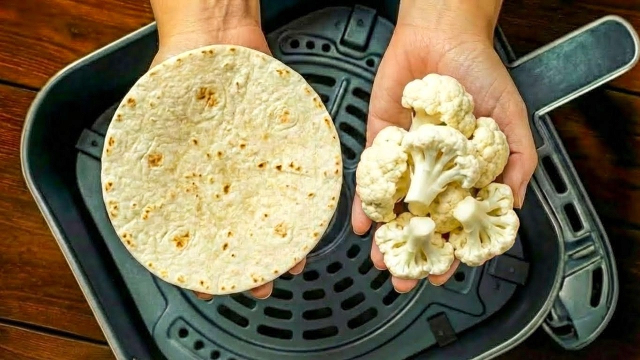 My Friend Showed Me This Taco Trick! Air Fryer Cauliflower Tacos Are Better Than Meat 🌮