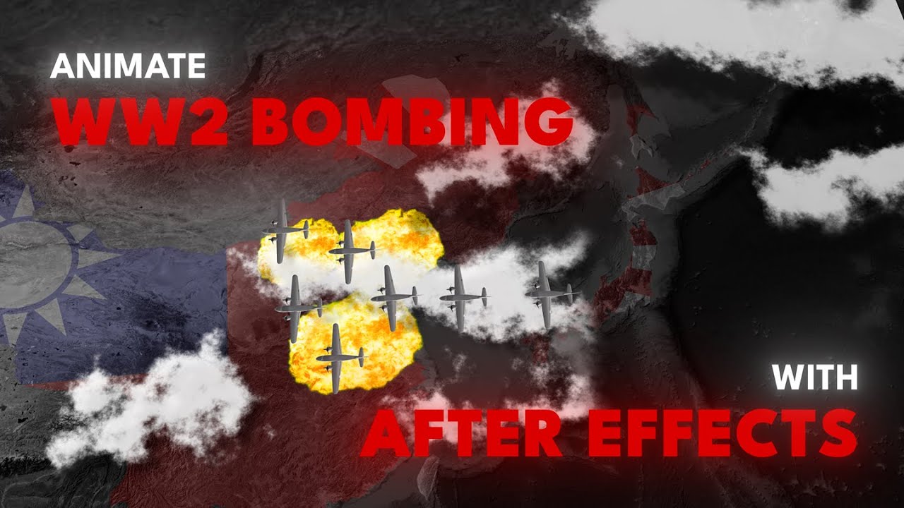 Animate WW2 Bombing in After Effects with GeoLayers