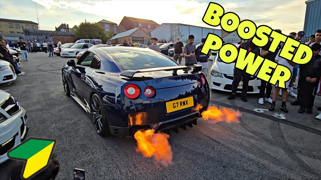 NISSAN GTR FASTEST STREET RACERS OF UK BRADFORD, MODIFIED CARS MEET