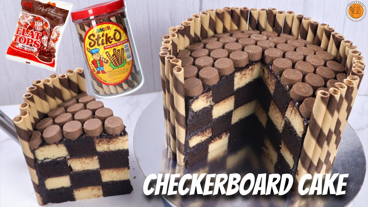 Stik-O Checkerboard Birthday Cake | Mortar and Pastry