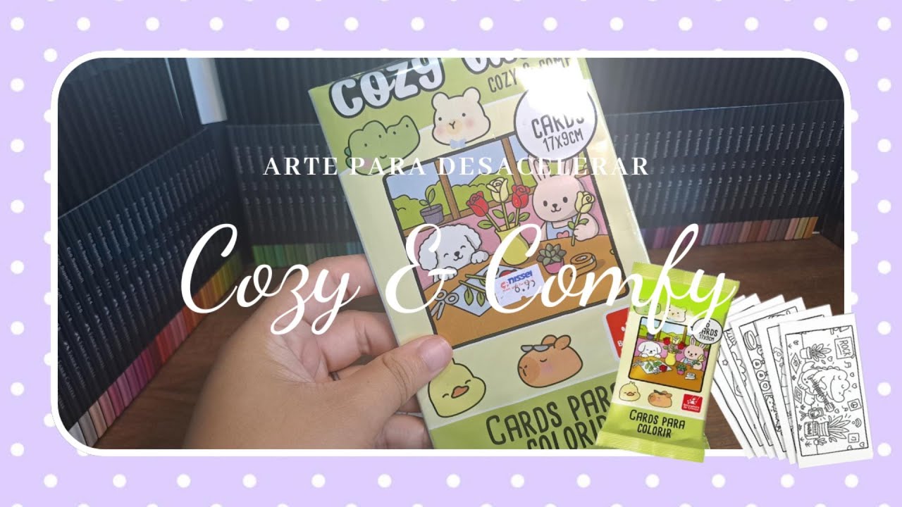 Cozy Time: Pintura Relaxante com 100 Lápis Super Soft ✨