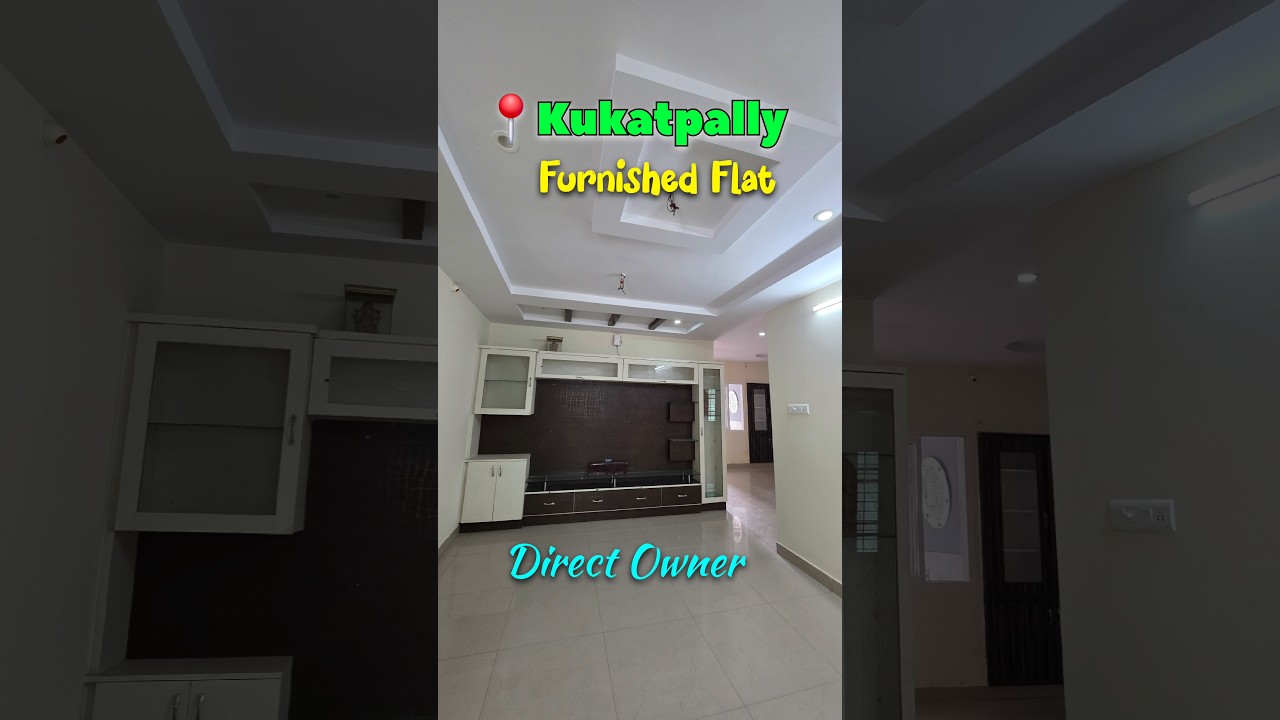 Fully Furnished 3 bhk flat for sale in kukatpally | Call : 8074537577 #shorts