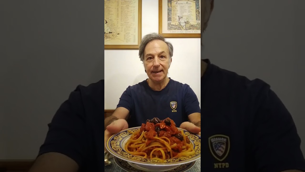 Presentazione del piatto linguine olive e capperi 😋🤤 Ekkevelodikoaffa'