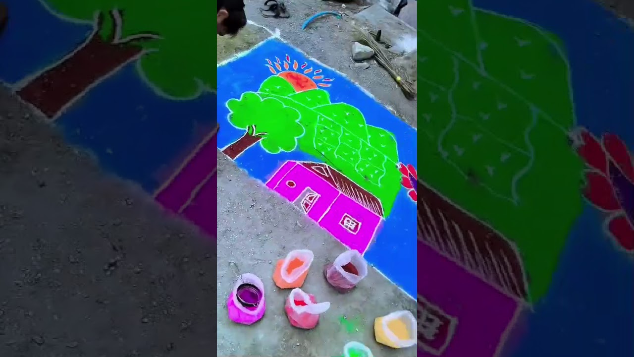 Sankranti  rangoli  celebrations#school 