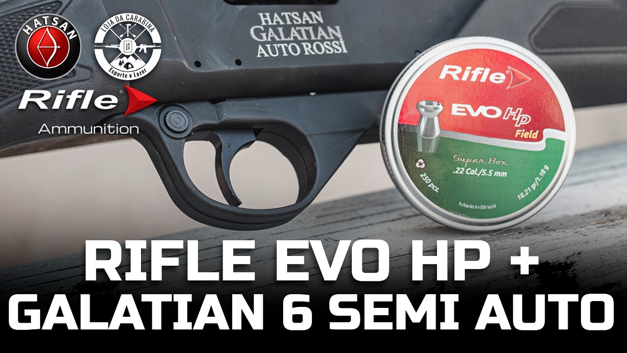 💥 TESTANDO O PODER DO CHUMBINHO RIFLE EVO HP NA HATSAN GALATIAN SEMI-AUTO! IMPRESSIONANTE! 🔥🎯