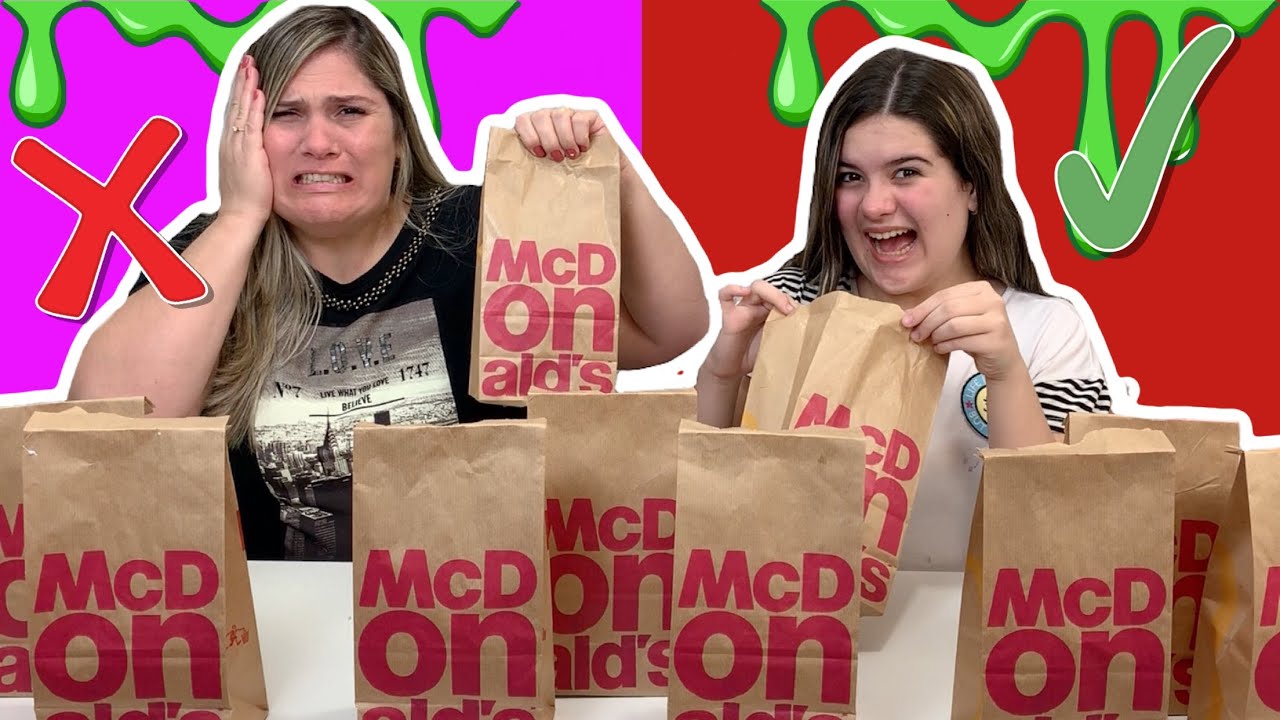 NÃO ESCOLHA O MC DONALDS ERRADO!!! SLIME CHALLENGE