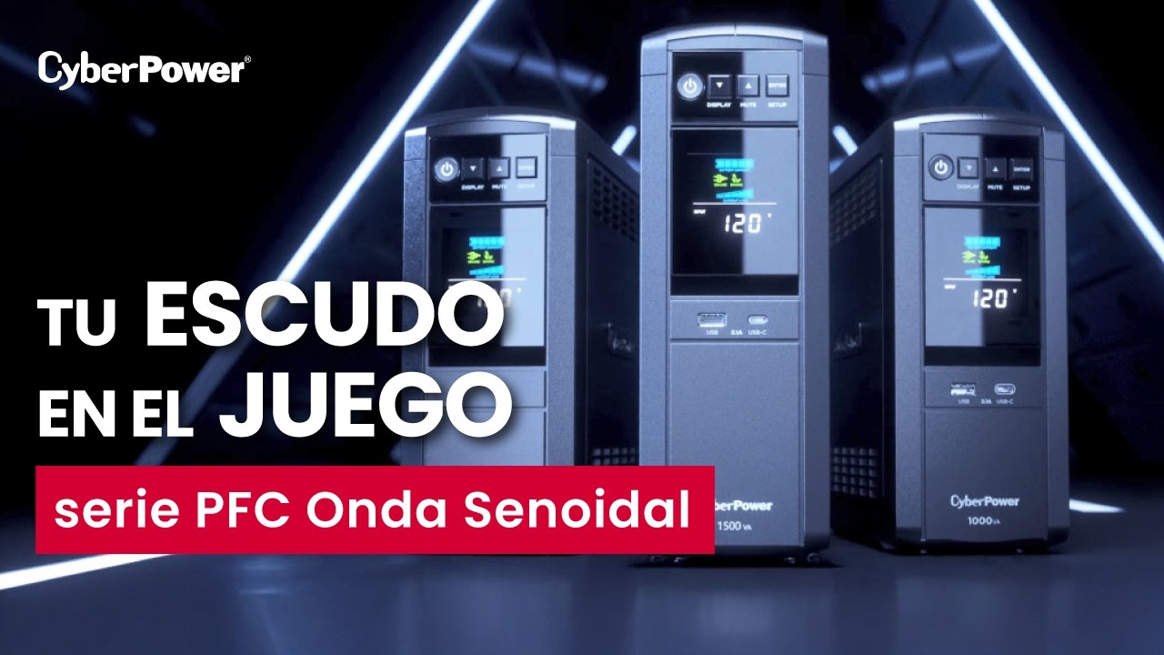 ¿Fallas eléctricas? Mantente en el juego con la Serie UPS PFC de CyberPower