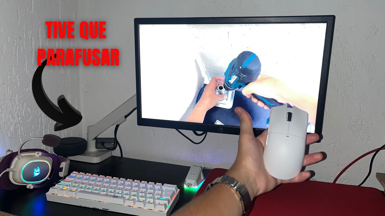 Comprei um suporte de articulado custo beneficio e o mouse mais famoso do AliExpress