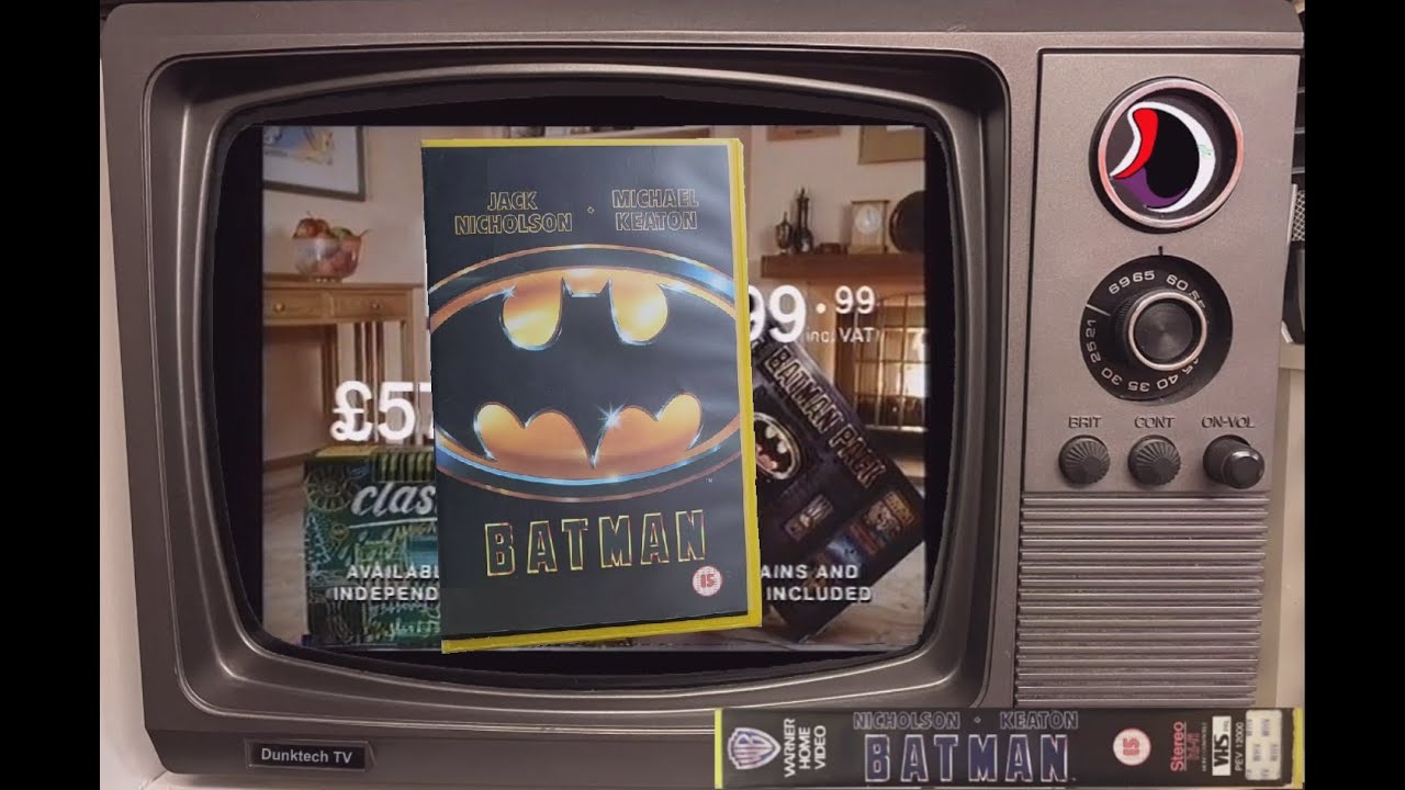 Batman UK Rental VHS Trailer Reel