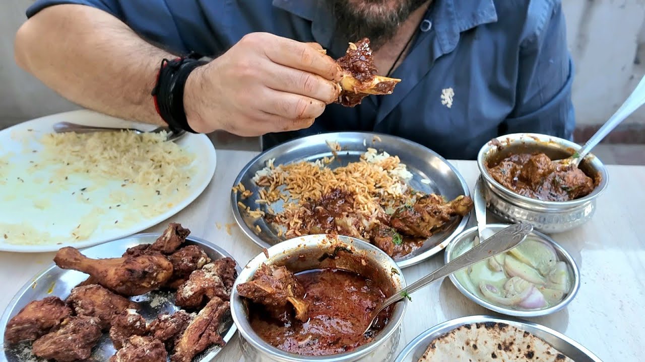 Billawer Wale Bhai Ka Meat Chawal Aur Roti | Meat Chawal Dhaba Bari Brahmana | Jammu food tour 